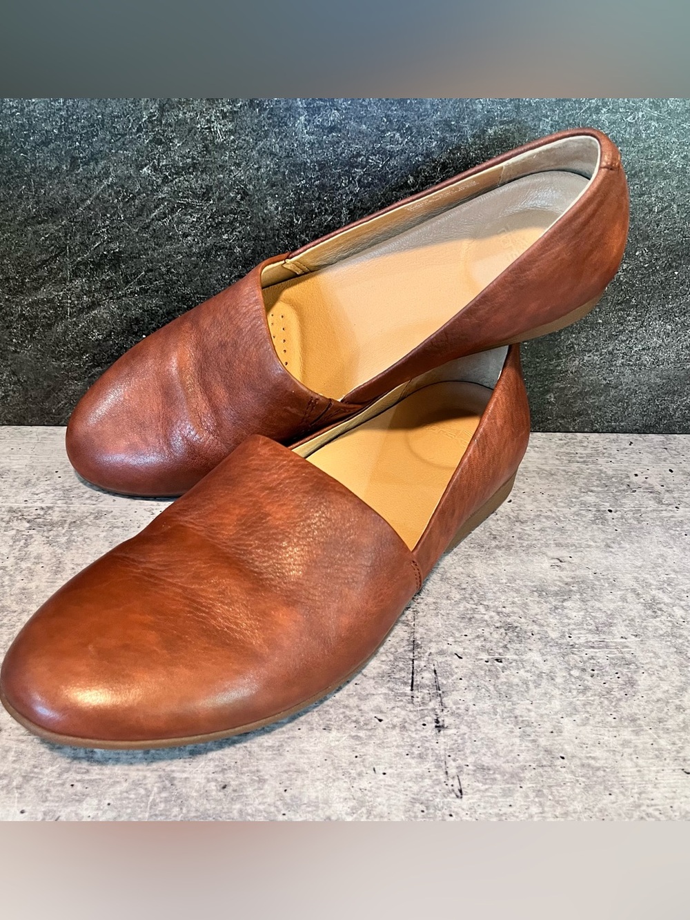 Dansko Larisa Slip On Flats, 41 (11-11.5), Saddle Milled Brown, EUC - Picture 12 of 15